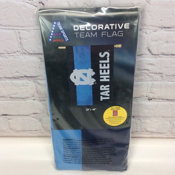 North Carolina UNC Tar Heels 28 inch x 44 inch 2 Sided Flag NEW - Picture 2 of 11